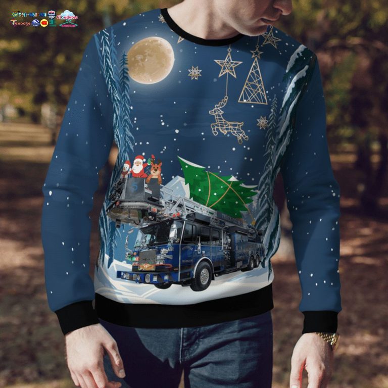 Winterville Fire-Rescue-EMS 3D Christmas Sweater - You tried editing this time?