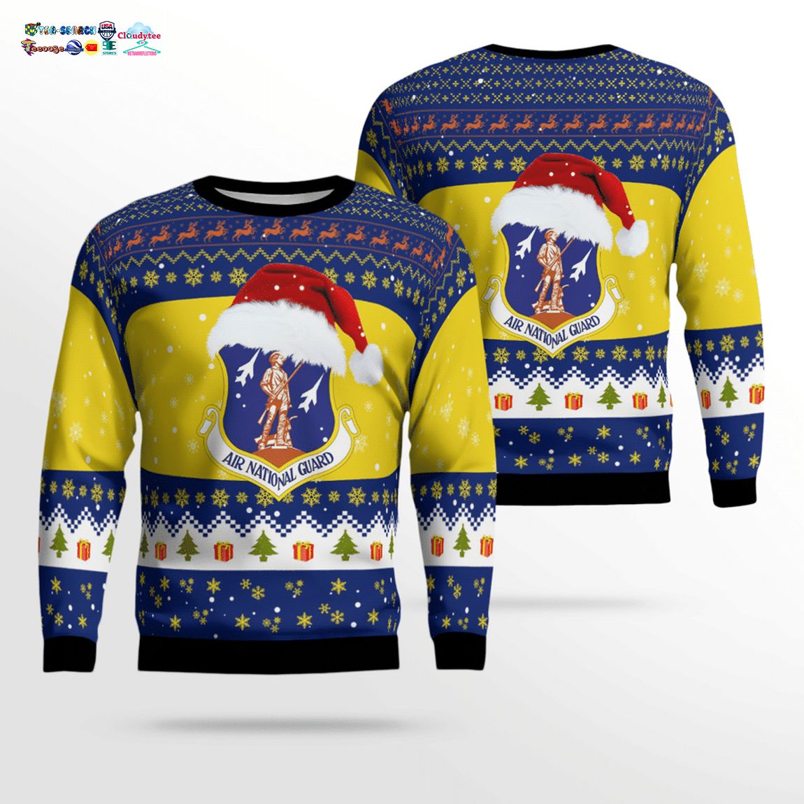 Wisconsin Air National Guard 3D Christmas Sweater