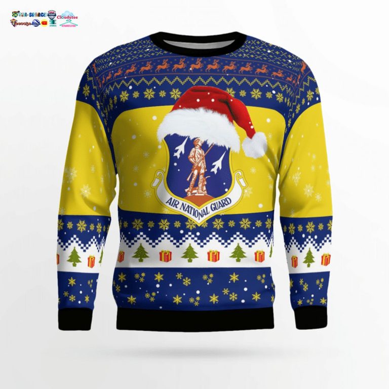 Wisconsin Air National Guard 3D Christmas Sweater - Best picture ever