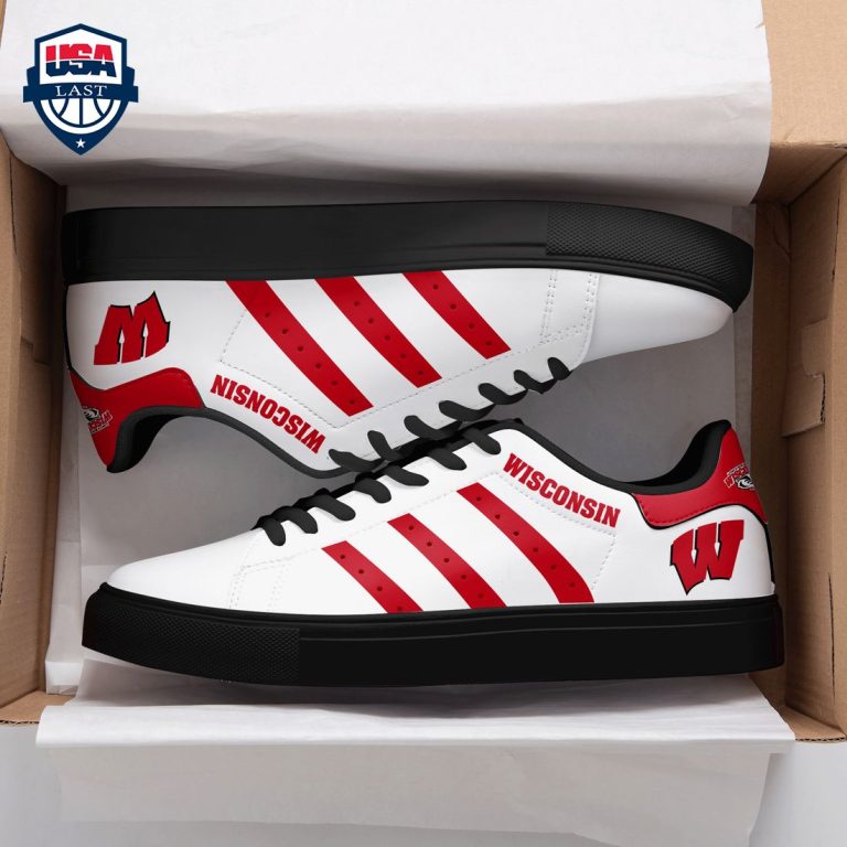 Wisconsin Badgers Red Stripes Stan Smith Low Top Shoes - Ah! It is marvellous