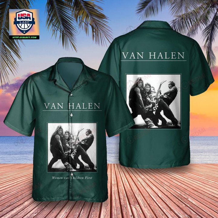 Women and Children First Album Van Halen Hawaiian Shirt - Natural and awesome