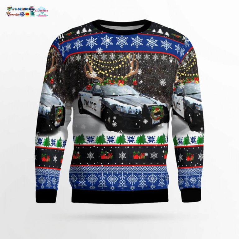 Woodridge Police Department 3D Christmas Sweater - Unique and sober