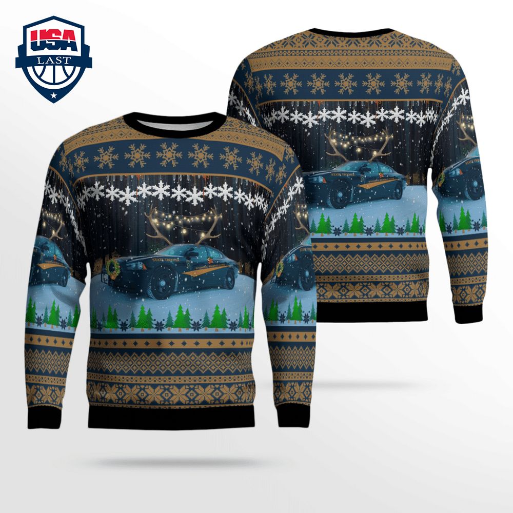 Wyoming Highway Patrol 3D Christmas Sweater – Saleoff