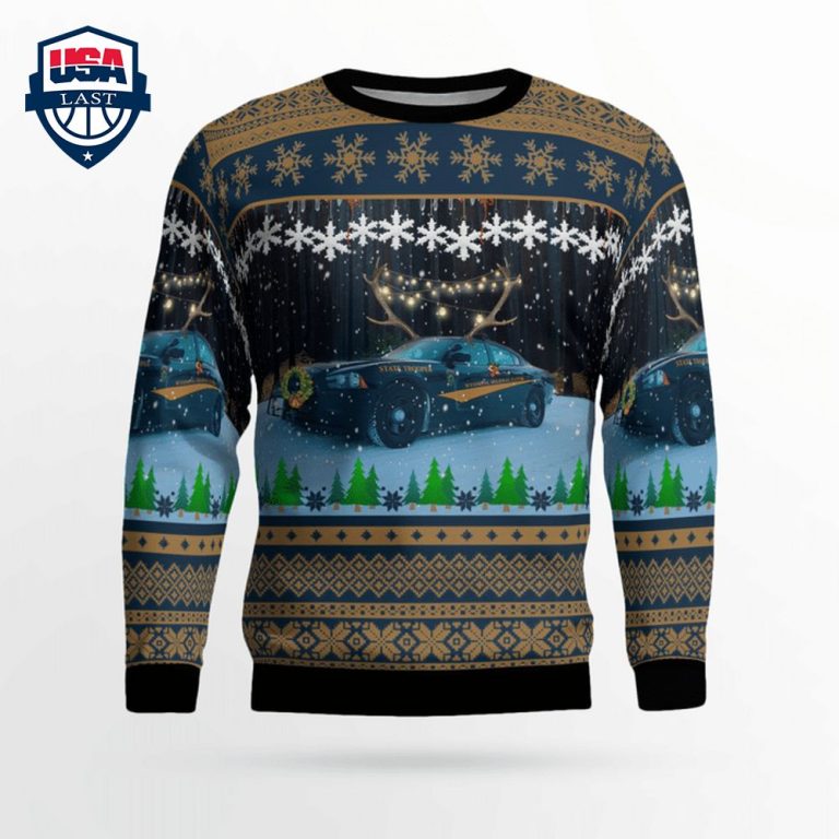 Wyoming Highway Patrol 3D Christmas Sweater - Speechless