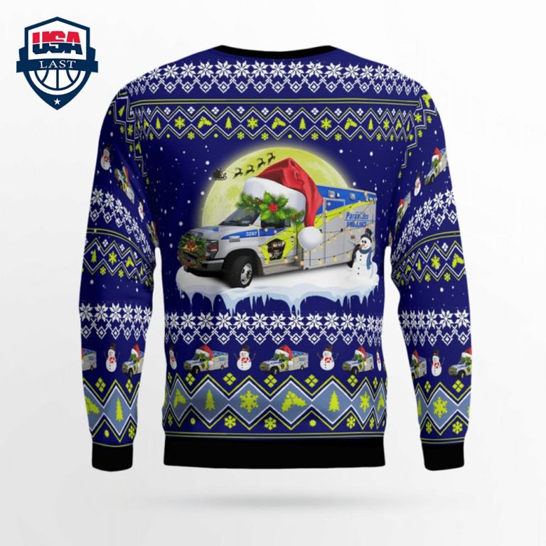 York Region EMS 3D Christmas Sweater - You look so healthy and fit