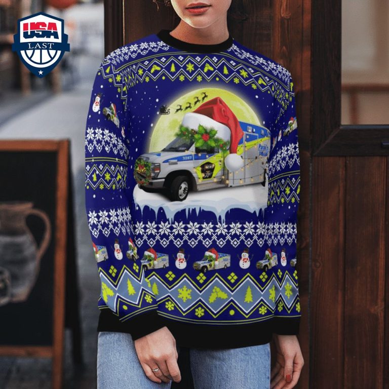 York Region EMS 3D Christmas Sweater - Good click