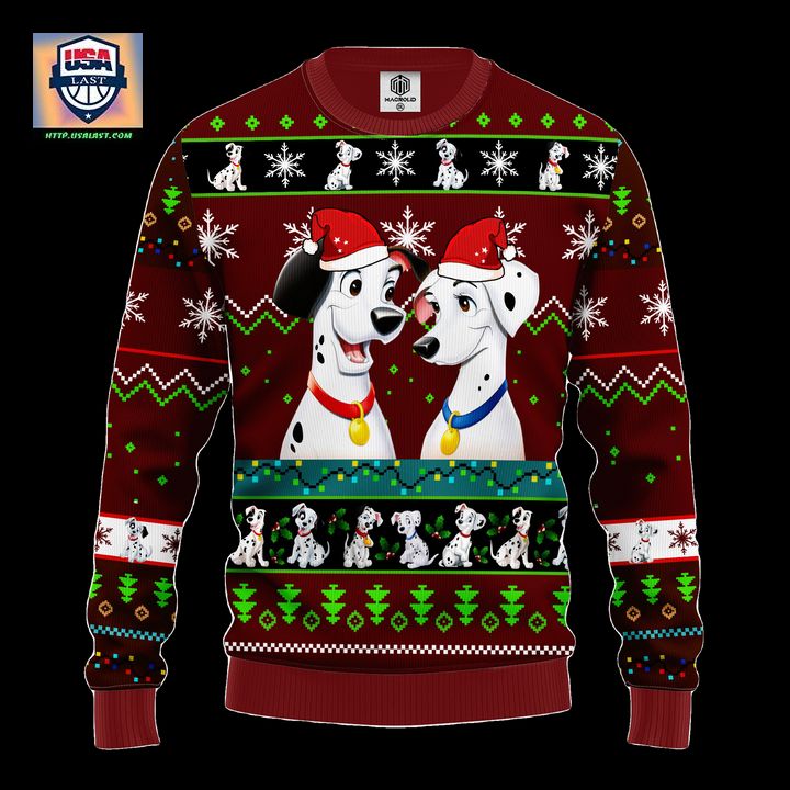 101 Dalmatians Ugly Christmas Sweater Red 1 – Amazing Gift Idea Thanksgiving Gift – Usalast
