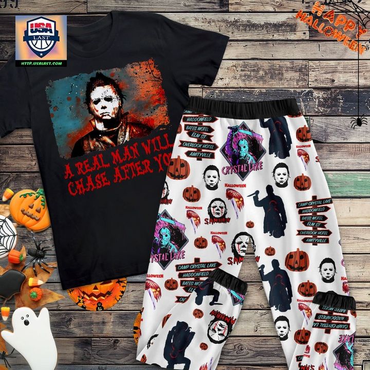 A Real Man A Chase After You Michael Myers Pajamas Set – Usalast