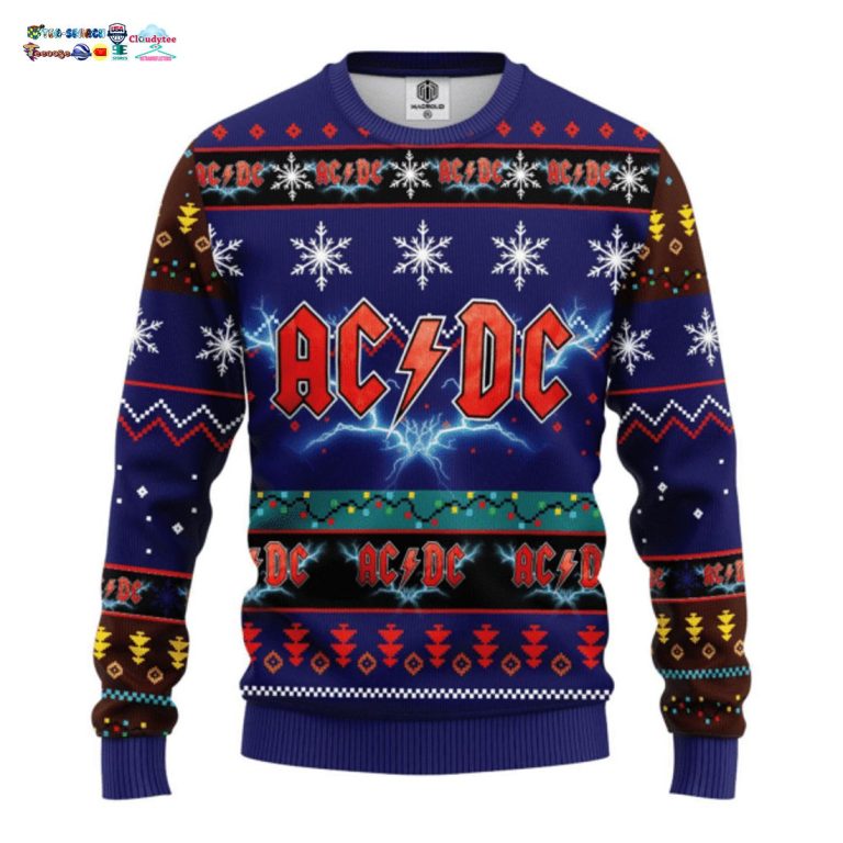 AC DC Ver 2 Ugly Christmas Sweater