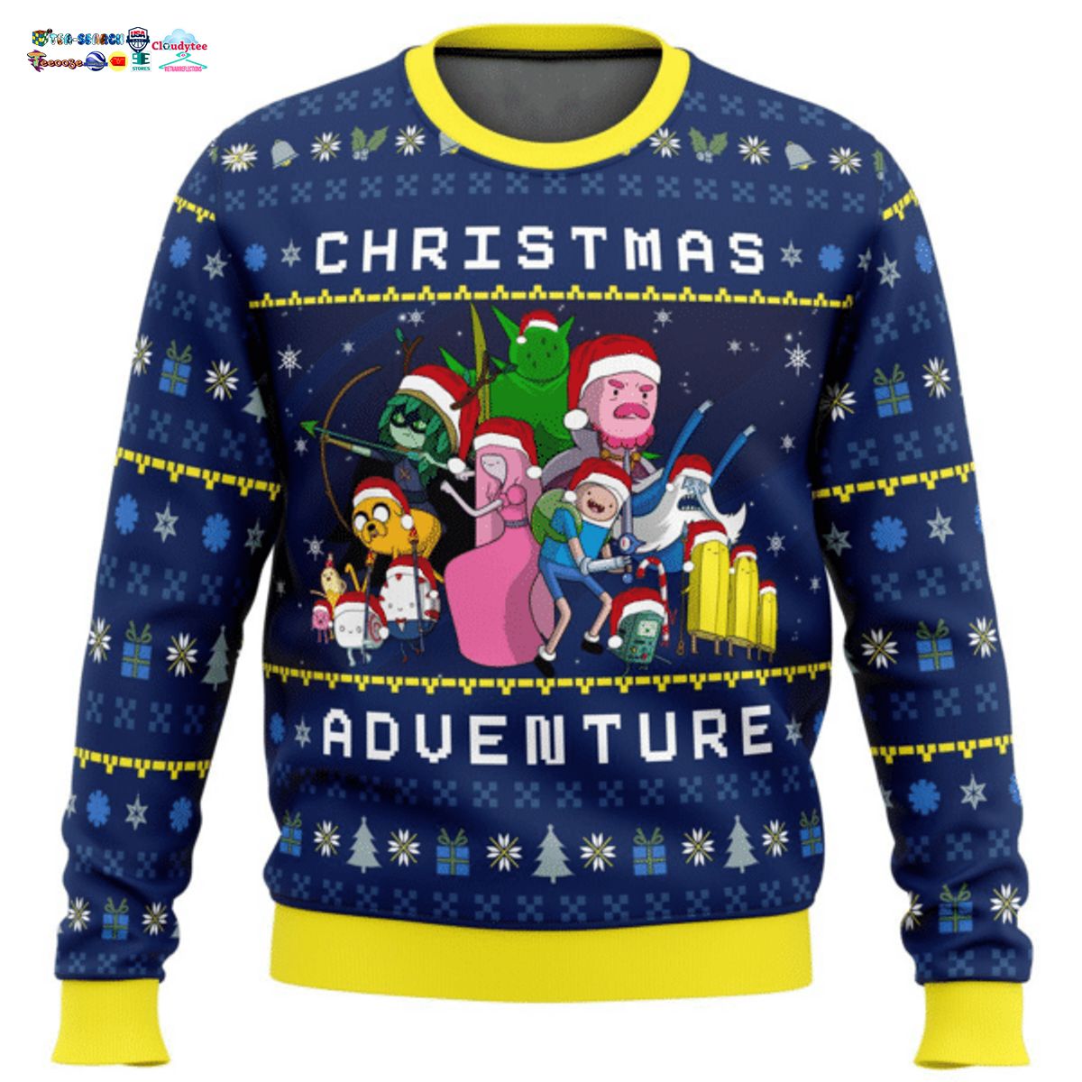 Adventure Time Christmas Adventure Ugly Christmas Sweater