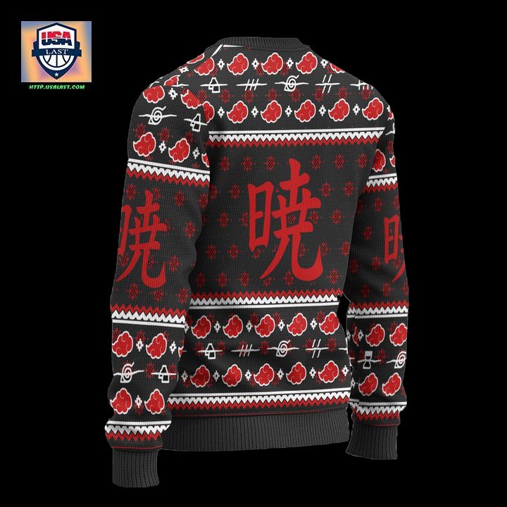 Akatsuki Ugly Christmas Sweater Naruto Anime Xmas Gift - Long time