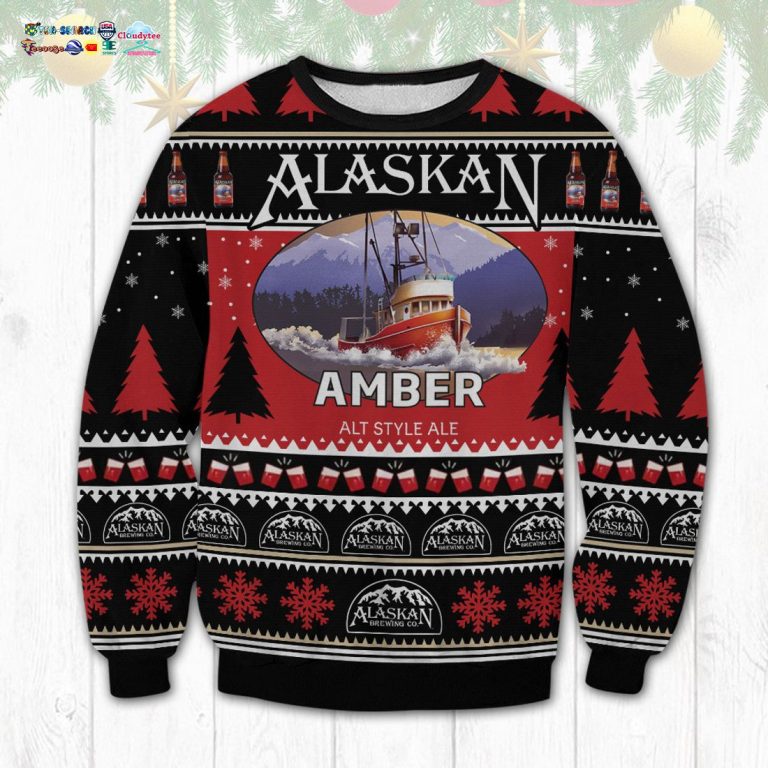 Alaskan Amber Ugly Christmas Sweater - My friend and partner