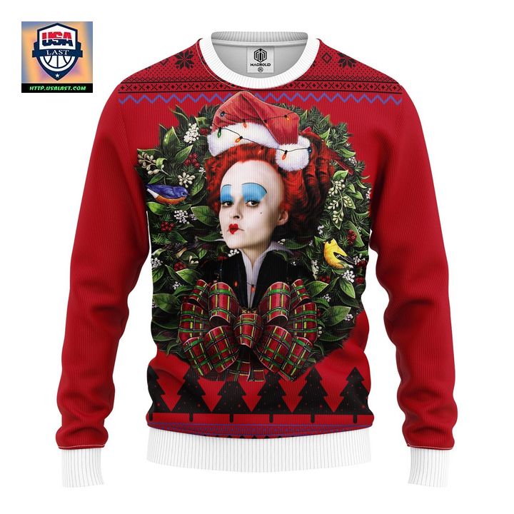 Alice In Wonderland Red Queen Noel Mc Ugly Christmas Sweater Thanksgiving Gift – Usalast