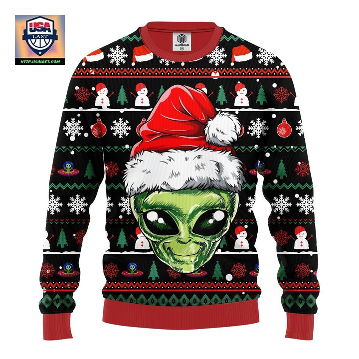 Alien Ugly Christmas Sweater Amazing Gift Idea Thanksgiving Gift - Speechless