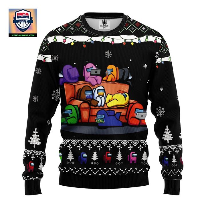 Among Us Black Ugly Christmas Sweater Amazing Gift Idea Thanksgiving Gift – Usalast