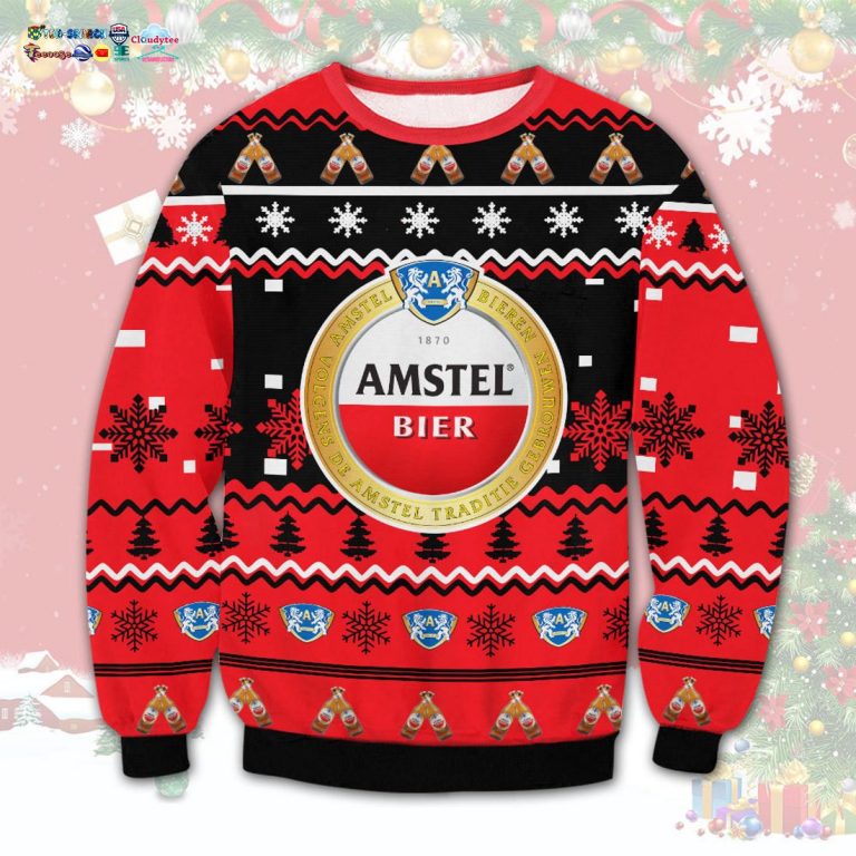 Amstel Ugly Christmas Sweater - You look cheerful dear