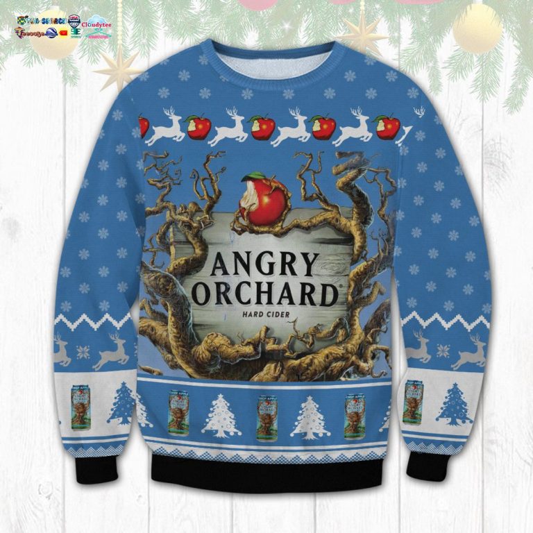 Angry Orchard Ugly Christmas Sweater - Wow, cute pie