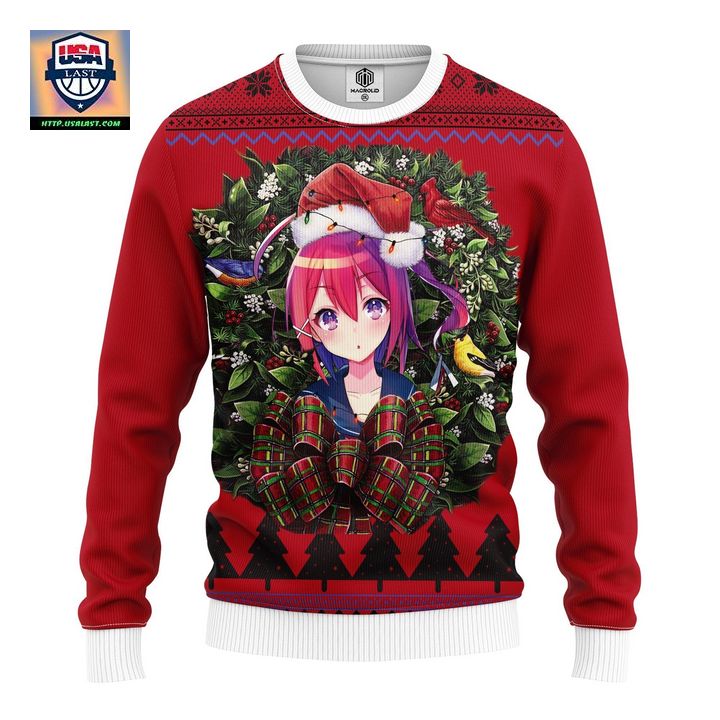 Anime Girl Mc Ugly Christmas Sweater Thanksgiving Gift - Elegant and sober Pic