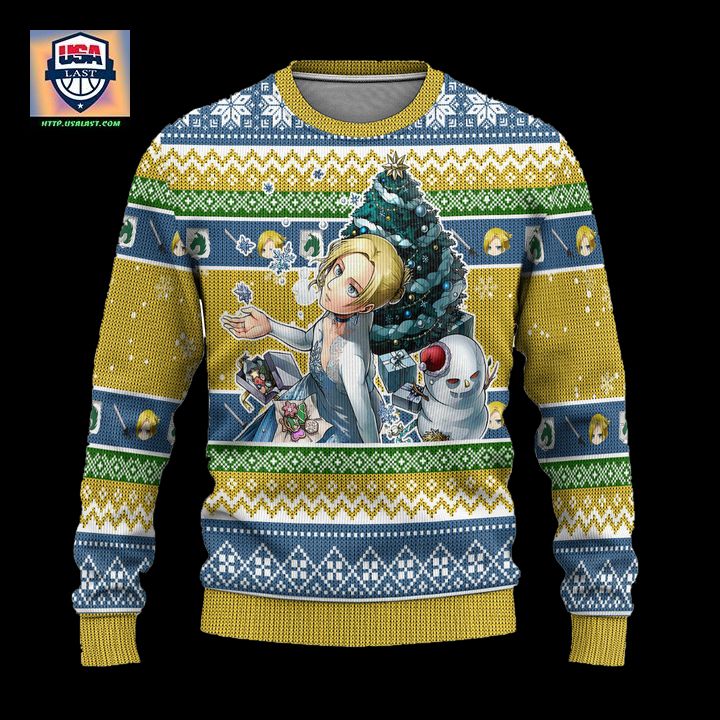 Annie Leonhart Attack on Titan Anime Ugly Christmas Sweater Xmas Gift – Usalast