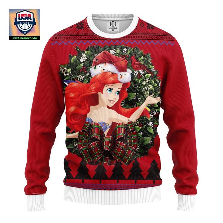 Ariel The Little Mermaid Noel Mc Ugly Christmas Sweater Thanksgiving Gift – Usalast