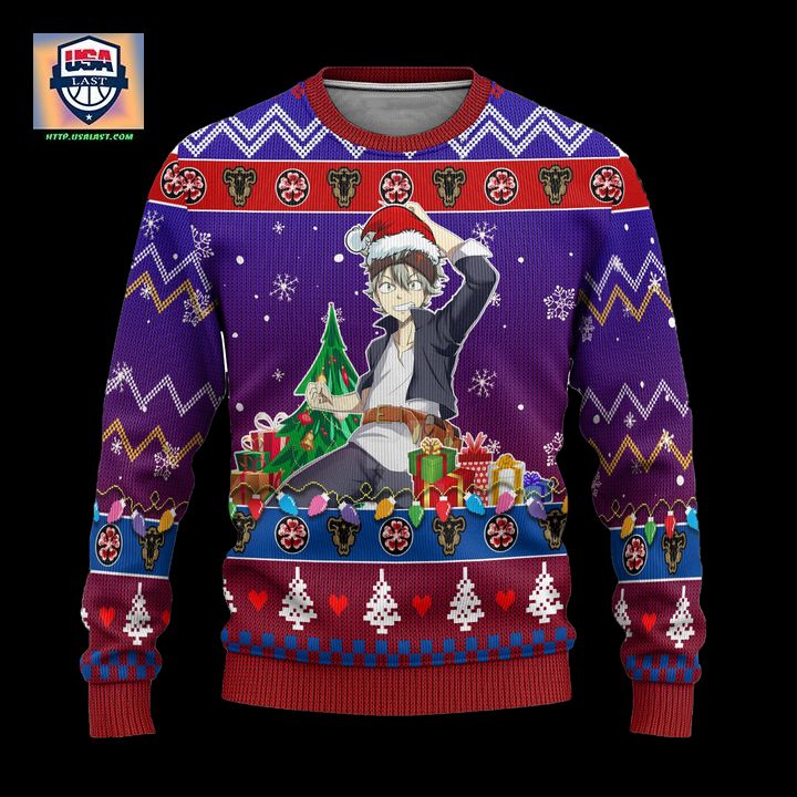 Asta Anime Ugly Christmas Sweater Black Clover Xmas Gift - Good click