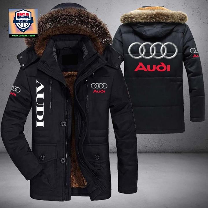 Audi Logo Brand Parka Jacket Winter Coat – Usalast