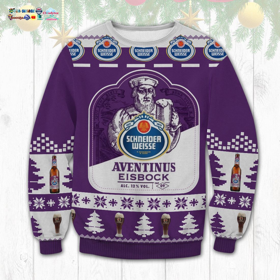 Aventinus Eisbock Ugly Christmas Sweater