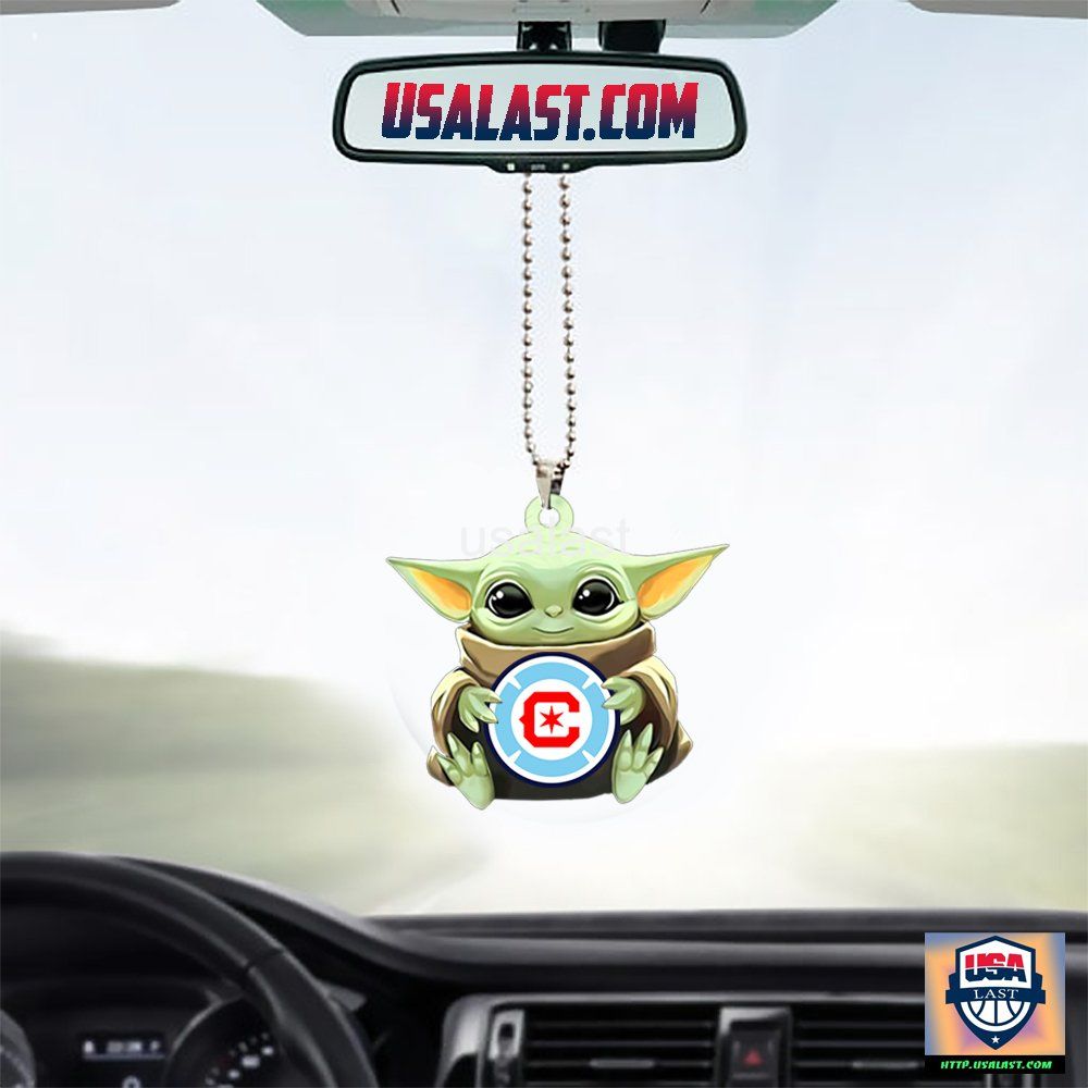 Baby Yoda Hug Chicago Fire FC Hanging Ornament – Usalast