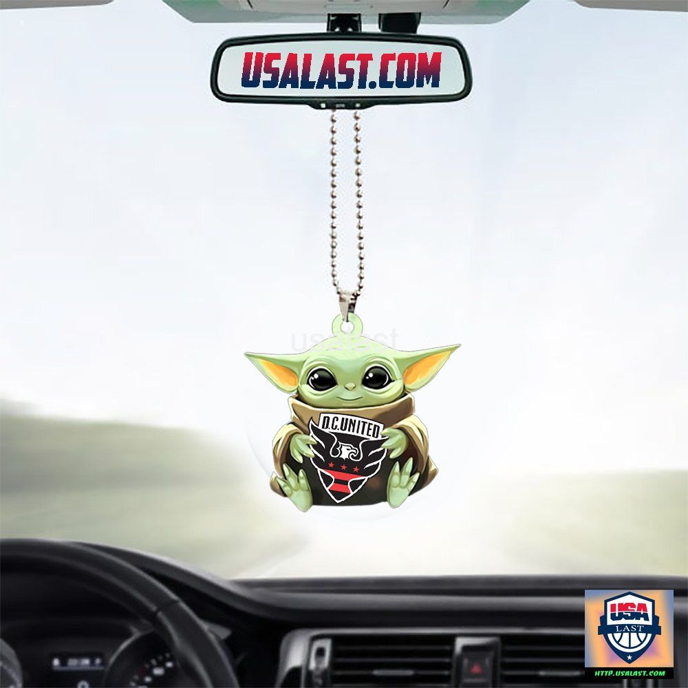 Baby Yoda Hug D.C. United Hanging Ornament – Usalast