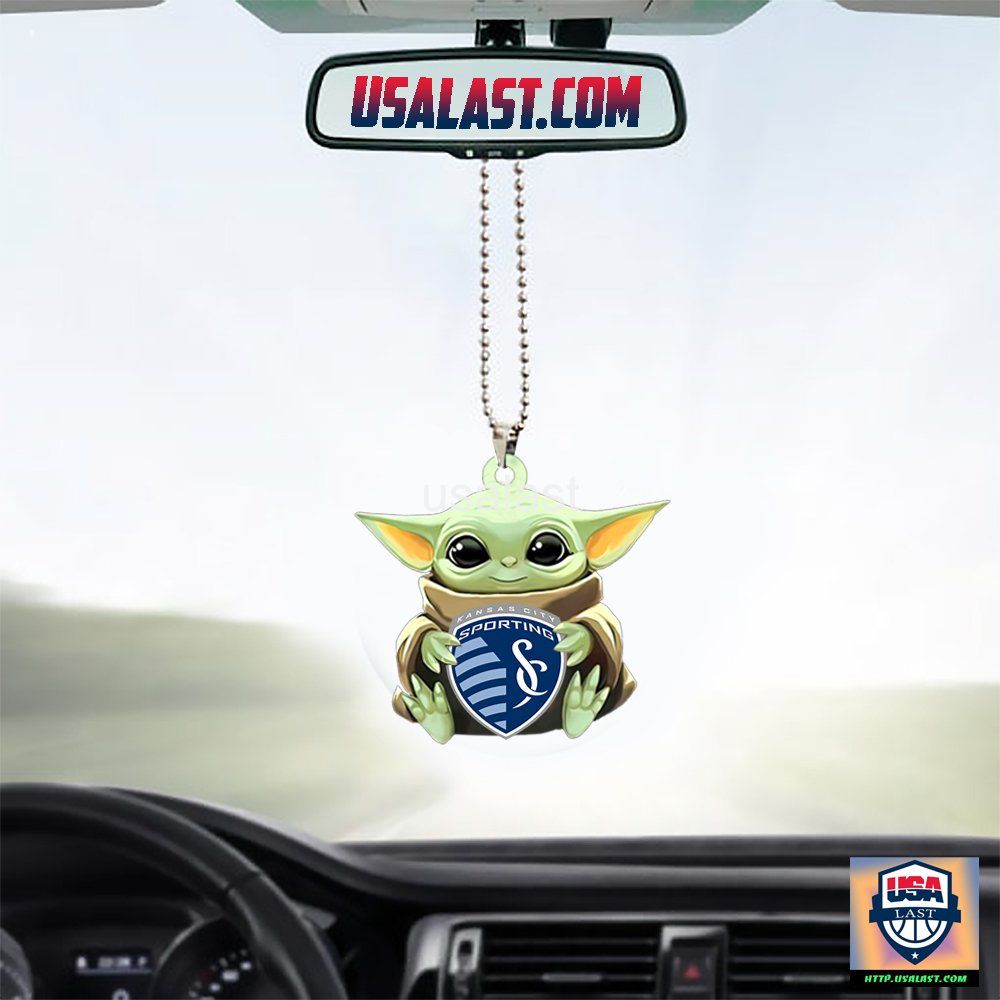 Baby Yoda Hug Sporting Kansas City Hanging Ornament – Usalast