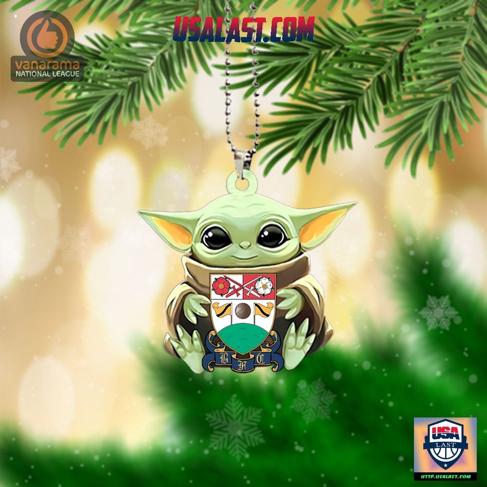 Baby Yoda Hugs Barnet FC Hanging Ornament – Usalast