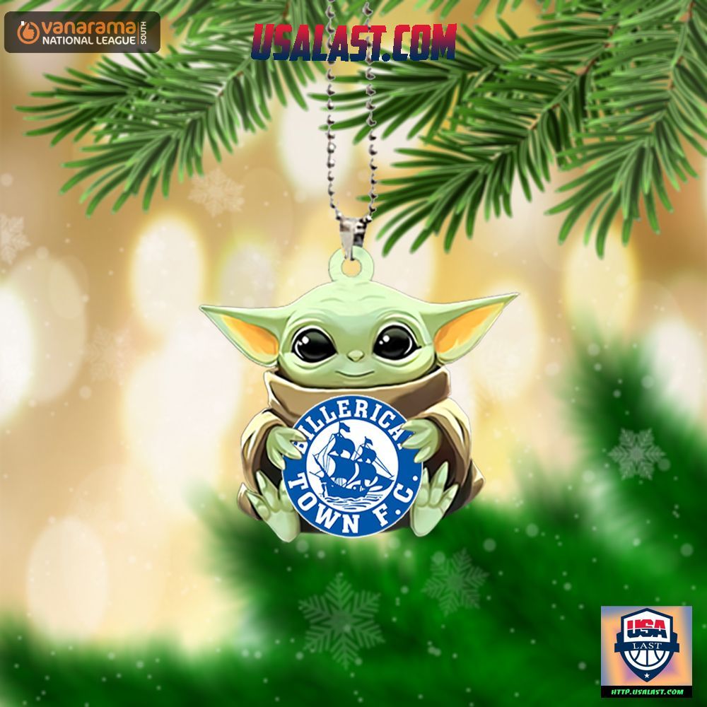 Baby Yoda Hugs Billericay Town FC Hanging Ornament – Usalast