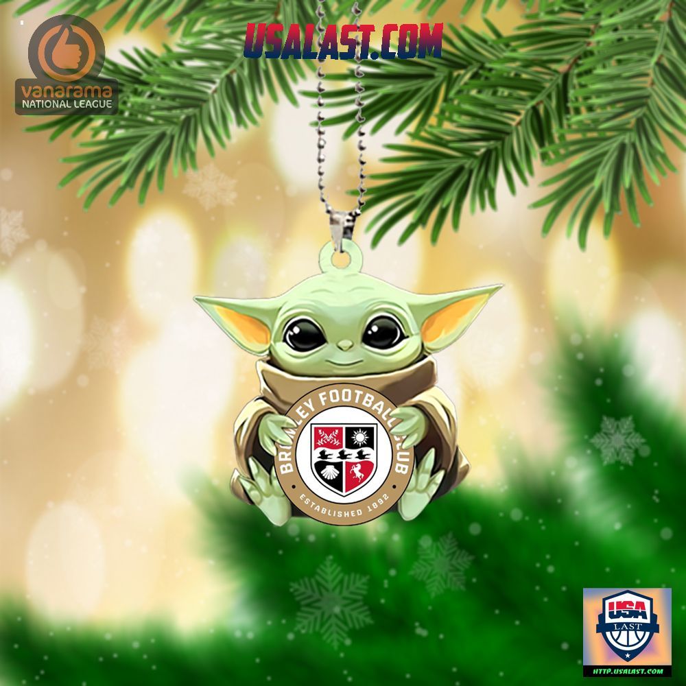Baby Yoda Hugs Bromley FC Hanging Ornament – Usalast