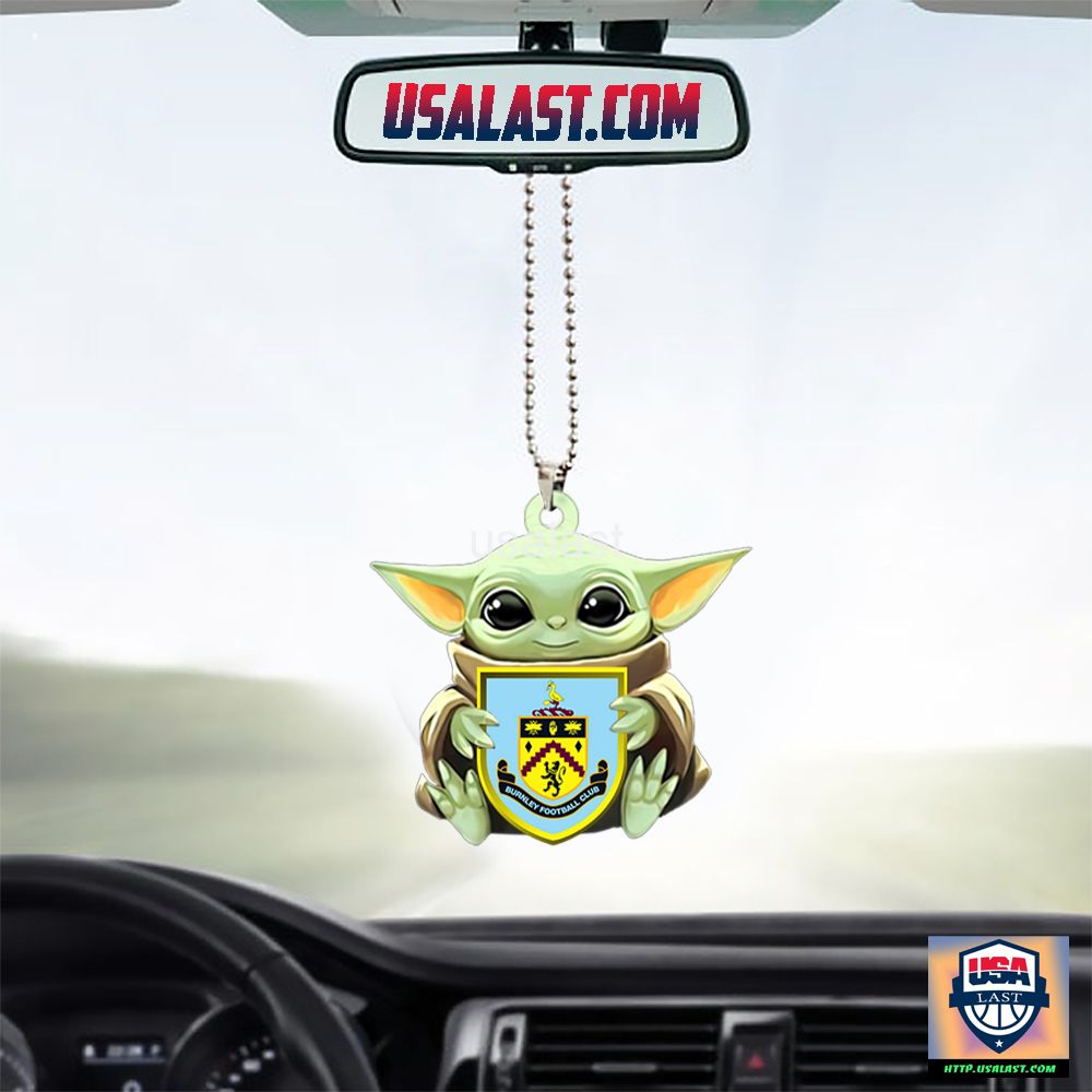 Baby Yoda Hugs Burnley FC Hanging Ornament – Usalast