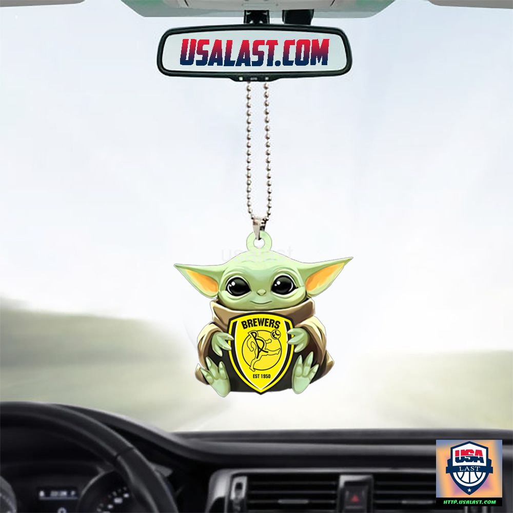 Baby Yoda Hugs Burton Albion FC Hanging Ornament – Usalast