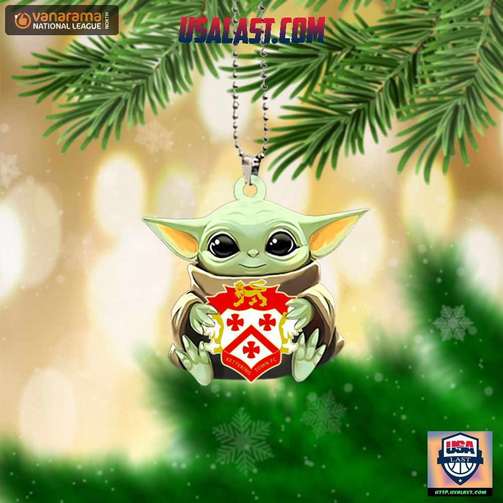 Baby Yoda Hugs Kettering Town FC Hanging Ornament – Usalast