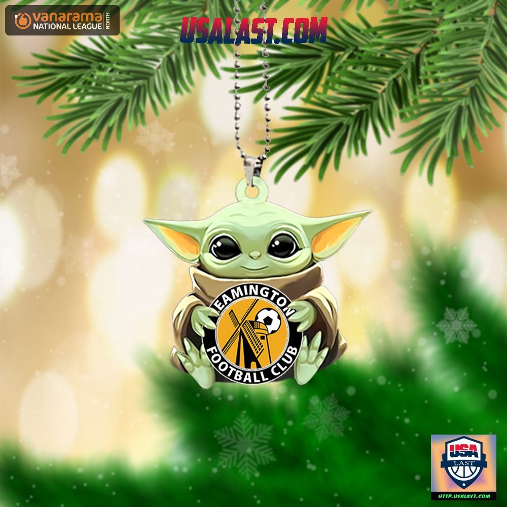 Baby Yoda Hugs Leamington FC Hanging Ornament – Usalast