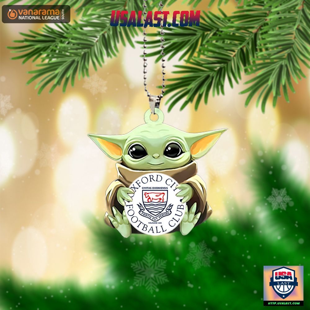 Baby Yoda Hugs Oxford City FC Hanging Ornament – Usalast