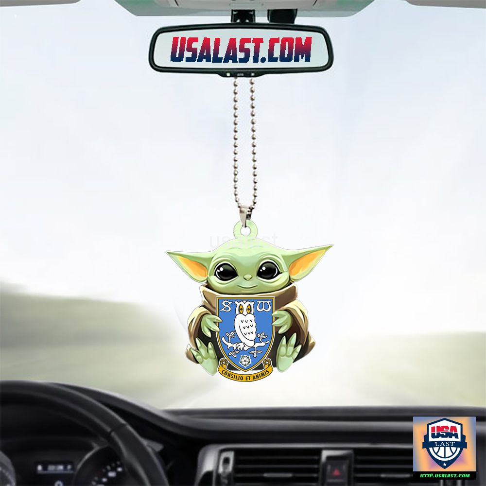 Baby Yoda Hugs Sheffield Wednesday FC Hanging Ornament – Usalast