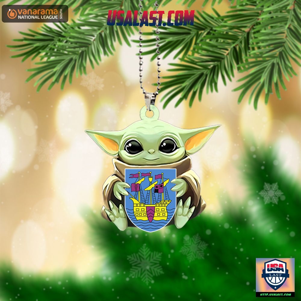 Baby Yoda Hugs Weymouth FC Hanging Ornament – Usalast