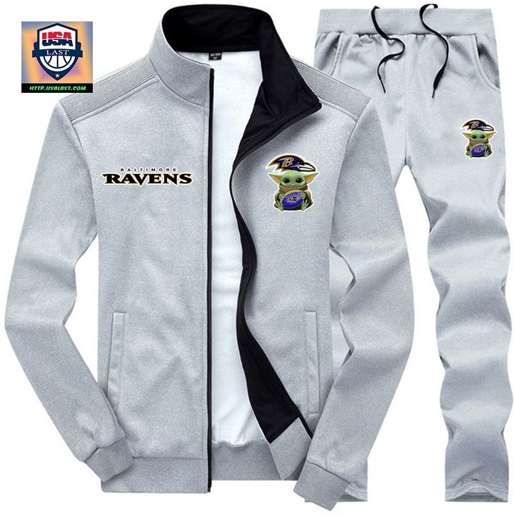 Baltimore Ravens Men's Tracksuit Sport Suit Hoodie Sweatsuit Jogger Pants  Set