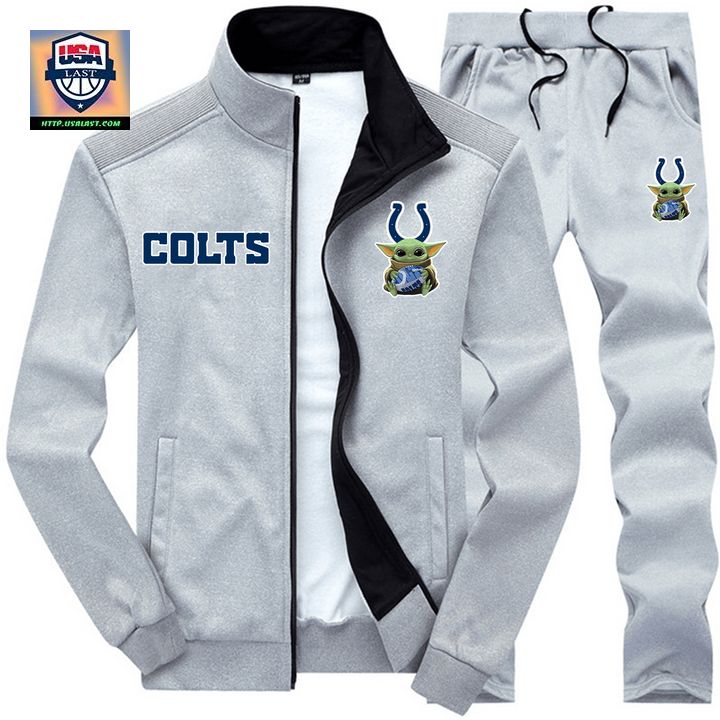Baby Yoda NFL Indianapolis Colts 2D Tracksuits Jacket – Usalast