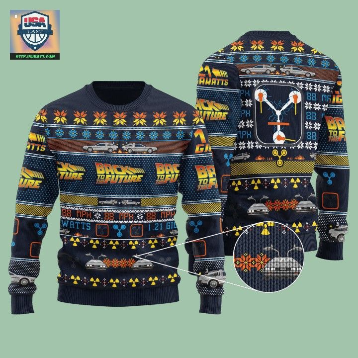 Back To The Future Movie Ugly Christmas Sweater – Usalast