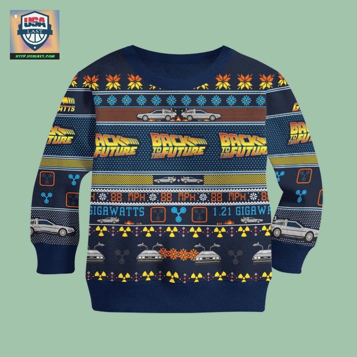 Back To The Future Movie Ugly Christmas Sweater - Wow! This is gracious
