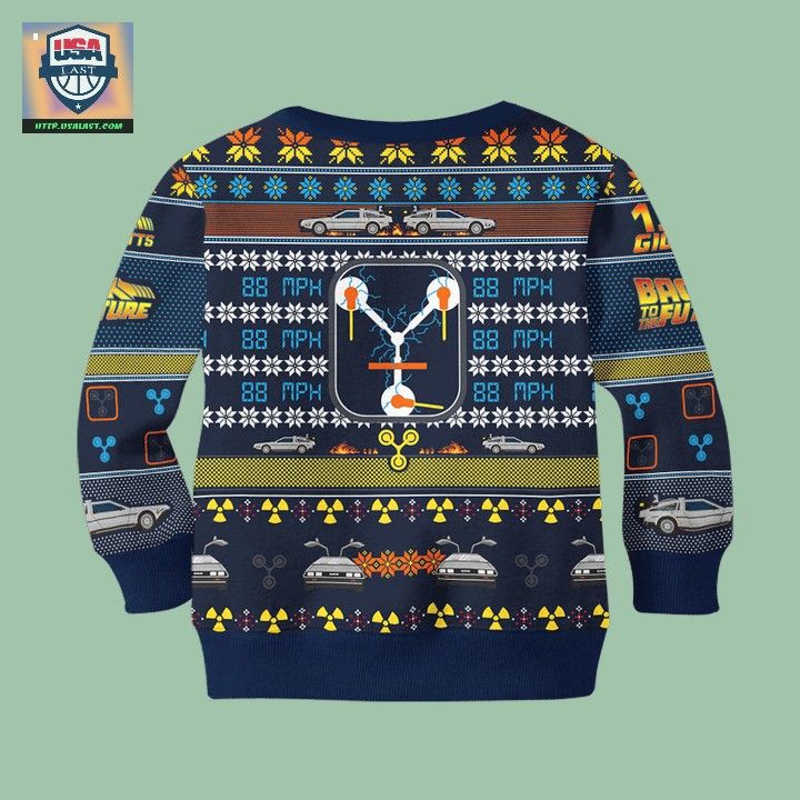 Back To The Future Movie Ugly Christmas Sweater - Sizzling