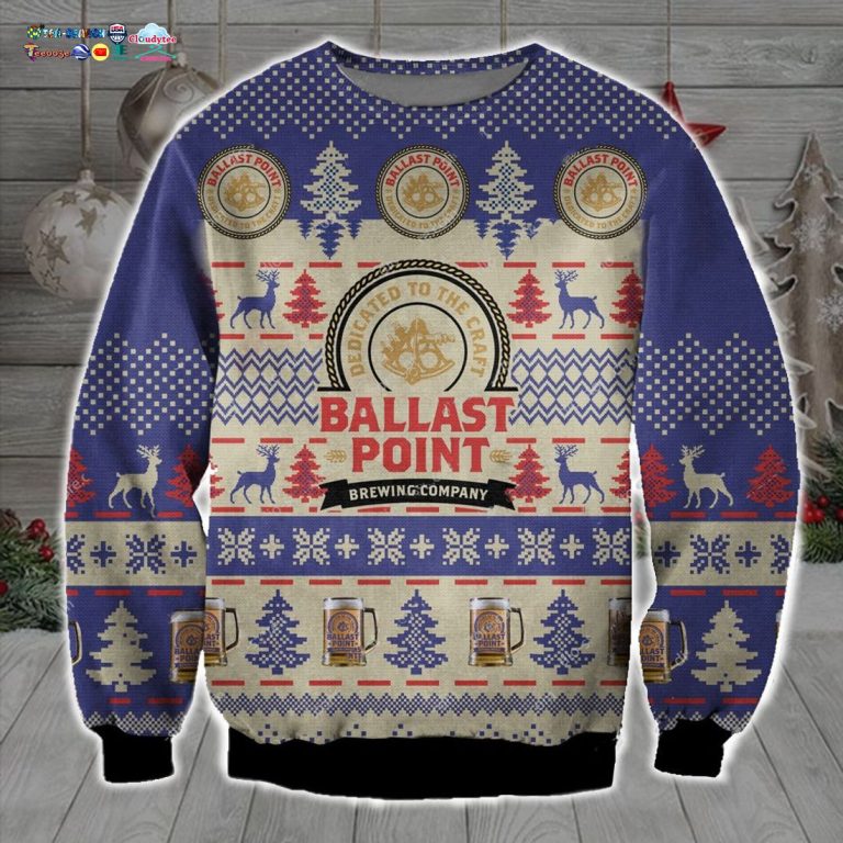 Ballast Point Ver 1 Ugly Christmas Sweater - Best couple on earth