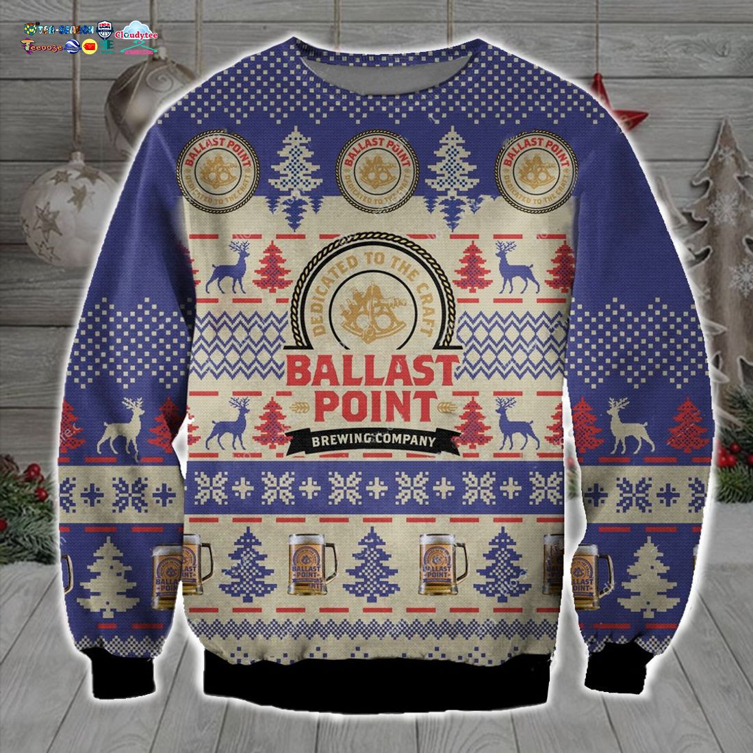 Ballast Point Ver 1 Ugly Christmas Sweater