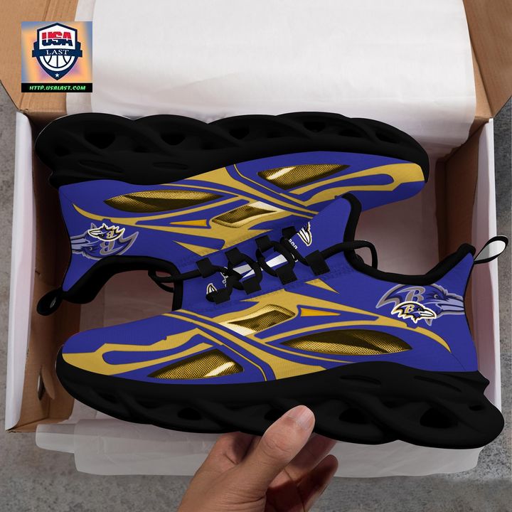 Baltimore Ravens NFL Clunky Max Soul Shoes New Model - Cool look bro