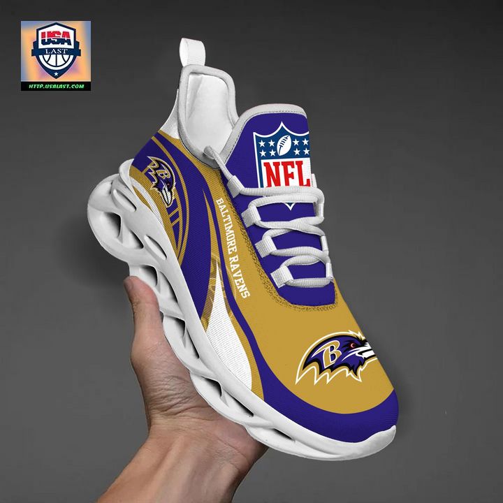 Baltimore Ravens NFL Customized Max Soul Sneaker - Super sober
