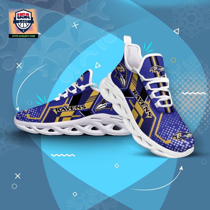 Baltimore Ravens Personalized Clunky Max Soul Shoes Best Gift For Fans – Usalast